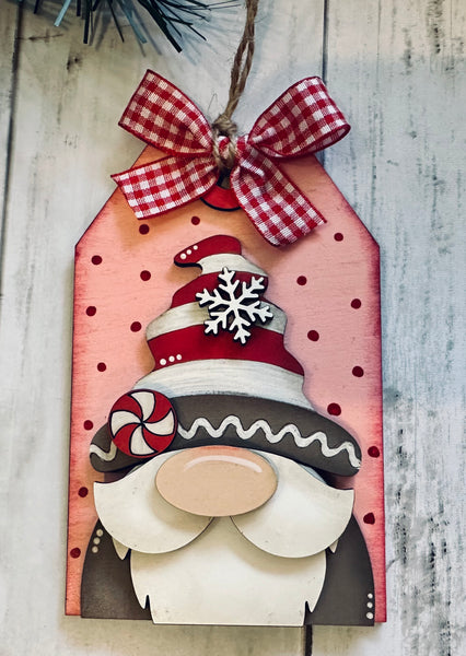 Peppermint Gnome Ornament