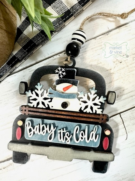 Baby It's Cold Truck Ornament