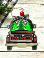 Tree farm truck ornament