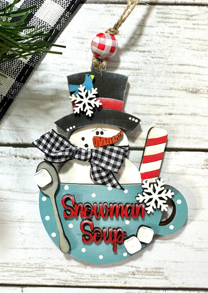 Snowman Soup ornament