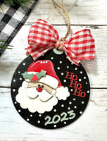 2023 Santa ho ho ho ornament