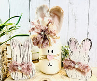 Mason Jar Rag Bow Bunny