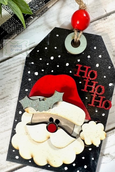 HoHoHo Santa Ornament