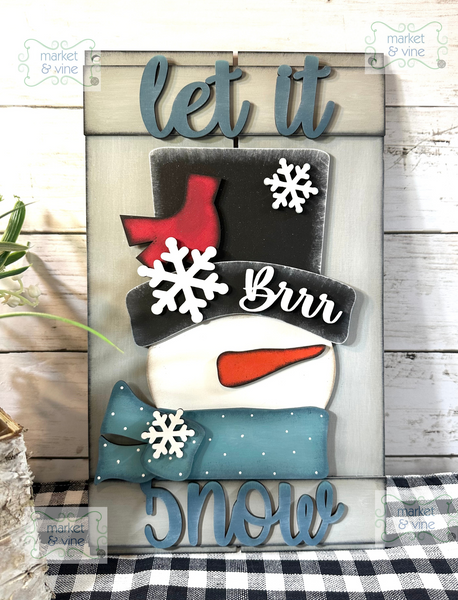 Let It Snow Pallet Sign